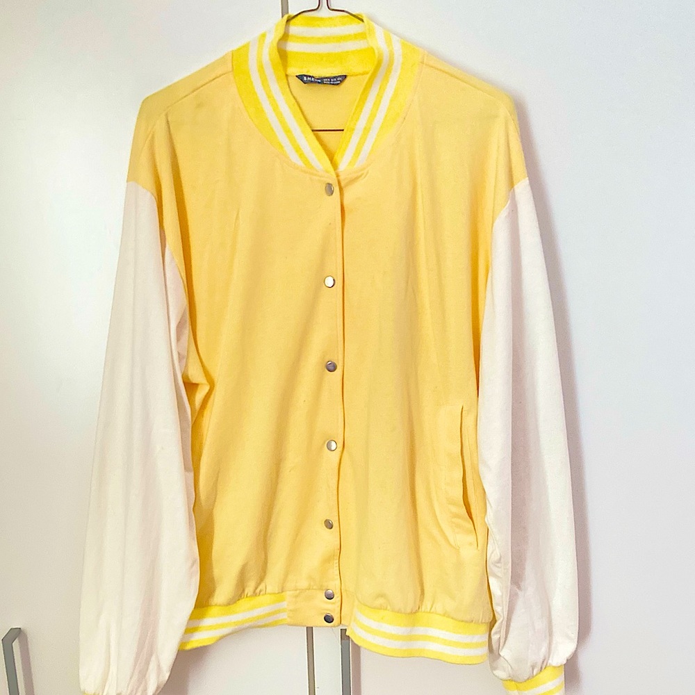 YELLOW VARSITY JACKET - SHEIN - Women’s Medium
